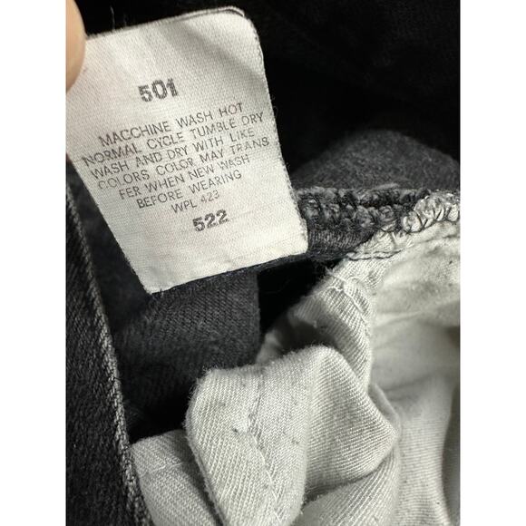 Vtg Levi's 501 1980s Denim Jeans Men 30x31 Button Fly Raw Hem Made in USA #552 - Picture 12 of 13